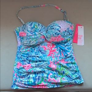 NWT Lilly Pulitzer Flamenco Tankini Top 12